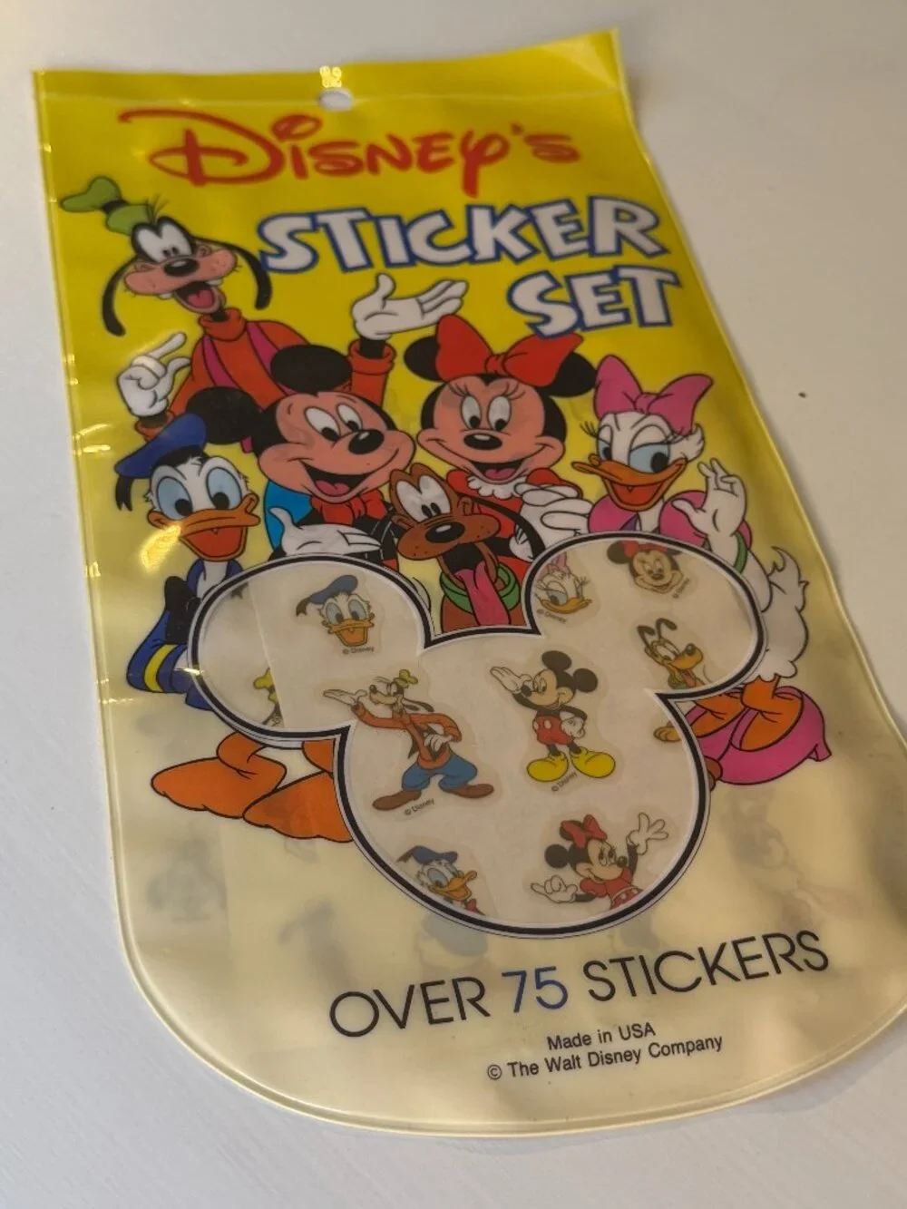SEALED Rare Vintage 1990s Disney Company Mickey & Friends Sticker Set